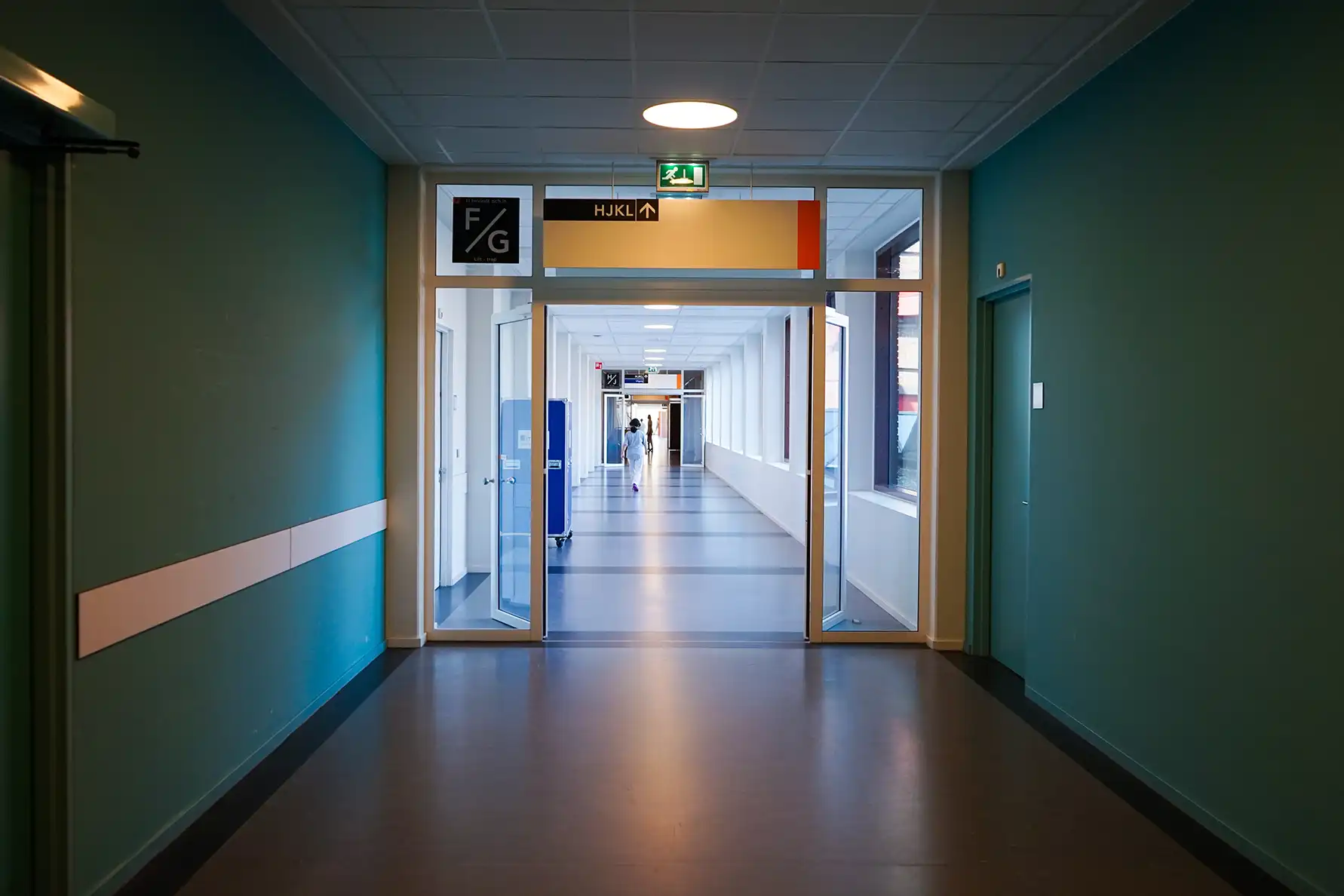 hospital empty hallway